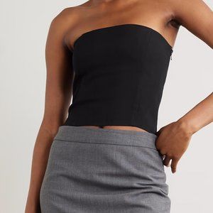NWT GAUGE81 Tona Cropped Strapless Crepe Top